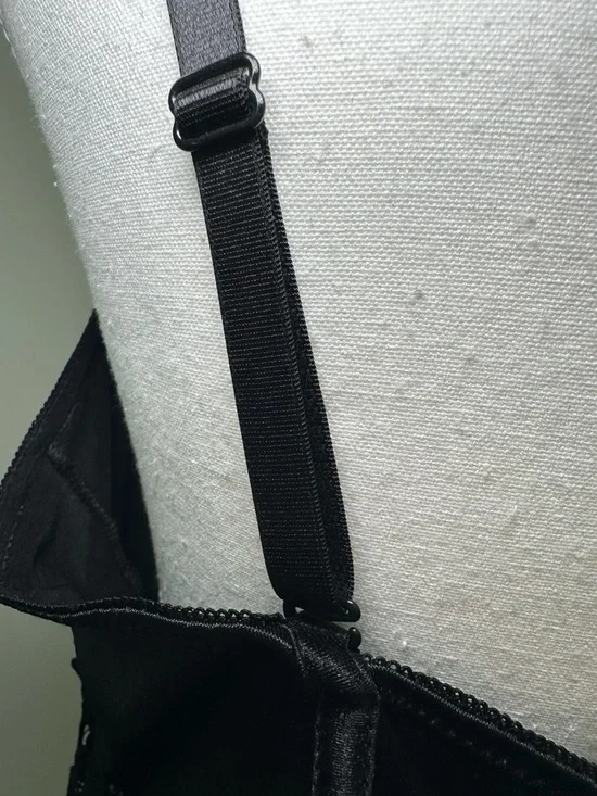 Seven ’Til Midnight Black Satin Lace Bustier Corset Top Sexy Goth Romantic 1X/2X - Picture 10 of 14